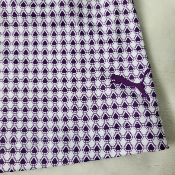 Puma Power Shape Dry Cell Golf Skirt With Pockets. Purple And White. Size XL - Picture 11 of 11